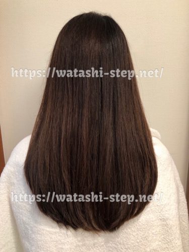 洗って乾かしたばかりのわたしの髪