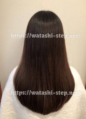 ヘアビューロンカール4D Plusでストレートにブロウしたわたしの髪